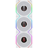 Lian Li UNI FAN TL LCD FLEX 120 Wireless, Gehäuselüfter weiß, 3er Pack mit LCD-Flex-Empfänger, 124 mm