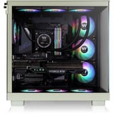 Thermaltake View 380 XL WS ARGB Matcha Green, Tower-Gehäuse hellgrün/holz, Tempered Glass x 2, Holzstruktur