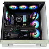 Thermaltake View 380 XL WS ARGB , Tower-Gehäuse hellgrün/holz, Tempered Glass x 2, Holzstruktur