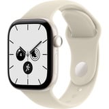 Apple Watch Series 12, Smartwatch weiß, Keramik, 42 mm, Sportarmband Sand S/M, Cellular