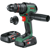 Bosch Heimwerken & Garten Akku-Schlagbohrschrauber AdvancedImpact 18V-80 QuickSnap grün/schwarz, 2x Li-Ionen Akku 2,5Ah, Koffer, POWER FOR ALL ALLIANCE