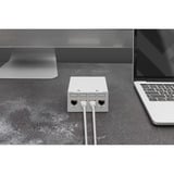 Digitus Cat.6a Keystone-Modul, geschirmt silber, 4 Stück, mit intelligentem Kabelmanager