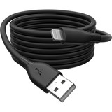 Digitus USB 2.0 Silikon-Kabel USB-A > Lightning, MFI zertifiziert schwarz, 2 Meter, PD, Laden mit bis zu 12 Watt