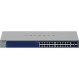 Netgear 24-Port Gigabit Smart Switch GS728TX grau, inkl. 1 Jahres Abonnement von Insight