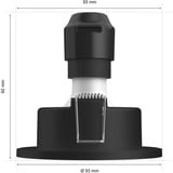 Philips HUE White & Color Ambiance Xamento Einbauspot 3er-Set, LED-Leuchte schwarz, rund