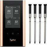 Typhur Sync Gold Quad, Thermometer schwarz, inkl. 4 Sonden