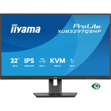iiyama ProLite XUB3297QSNP-B1, LED-Monitor 80 cm (32 Zoll), schwarz (matt), WQHD, IPS, USB-C-Dock, KVM-Switch, RJ45, 100Hz Panel
