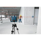 Bosch Professional Rotationslaser GRL 300 HV Professional blau/schwarz, rote Laserlinie, mit Laser-Empfänger LR 45, VARTA Ladegerät + Akkus, in L-BOXX