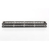 Digitus Modulares High Density Patch Panel, 24-Port, Rack Mount, geschirmt, Patchpanel schwarz, 1 HE, für Keystone-Module, mit Beschriftungsfeld