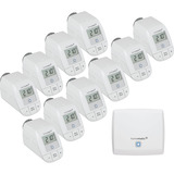 Homematic IP Starter Set Heizen+ weiß, Homematic IP Access Point (HmIP-HAP), 10x Homematic IP Heizkörperthermostat - basic (HmIP-eTRV-B)