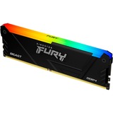 Kingston FURY DIMM 32 GB DDR4-3200 (4x 8 GB) Quad-Kit, Arbeitsspeicher schwarz, KF432C16BB2AK4/32, Beast RGB, INTEL XMP