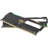 Patriot DIMM 16 GB DDR4-3200 (2x 8 GB) Dual-Kit, Arbeitsspeicher schwarz, PVSR416G320C8K, Viper Steel RGB, INTEL XMP