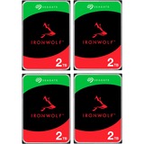 Seagate IronWolf NAS 2 TB CMR 4x, Festplatte 4er Bundle, SATA 6 Gb/s, 3,5"