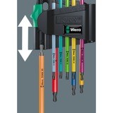 Wera 967/9 TX BO Multicolour 1 Winkelschlüsselsatz, 9-teilig, Schraubendreher mit Halteclip, BlackLaser-Oberfläche