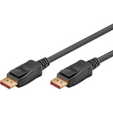 goobay DisplayPort 2.1 Kabel, zertifiziert, 16K @ 60Hz, 80 Gbit/s schwarz, 1 Meter, VESA-Zertifizierung