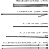 ASUS TUF Gaming 750W Gold EVO, PC-Netzteil schwarz, 1x 12-Pin High Power GPU, 2x PCIe, Kabelmanagement, 750 Watt
