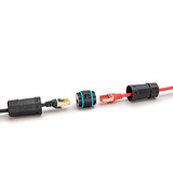 Digitus CAT.6A Außenanschluss-Kupplung, IP68, RJ-45 schwarz, Outdoor-geeignet