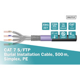 Digitus Professional Cat.7 S/FTP Erdverlegekabel, simplex, PE schwarz, 500 Meter Trommel