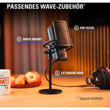 Elgato Wave 3, Mikrofon schwarz