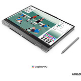 Lenovo IdeaPad 5 2-in-1 15AGP11 (83UM0029GE), Notebook grau, AMD Ryzen AI 5 430, AMD Radeon 840M, 16 GB DDR5, 512 GB (512 GB SSD), Windows 11 Home