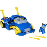 Spin Master Paw Patrol, Mighty Pups Super Paws - Chases Powered Up Fahrzeug, Spielfahrzeug Verwandlungsfähiges Fahrzeug mit Figur