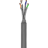 goobay Patchkabel CAT6a S/FTP grau, 305 Meter, ohne Stecker