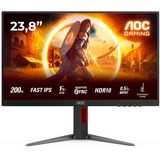 AOC 24G4HA, Gaming-Monitor 60.5 cm (23.8 Zoll), schwarz (matt), FullHD, Fast-IPS, Adaptive-Sync, G-Sync kompatibel, 200Hz Panel