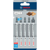 Bosch Stichsägeblatt T 144 DF Speed for Hard Wood, 100mm 5 Stück