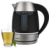 Cecotec Thermosense 400 VisionLight, Wasserkocher edelstahl/schwarz, 2.200 Watt, 1,7 Liter