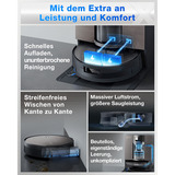 ECOVACS DEEBOT X11 OmniCyclone, Saugroboter schwarz