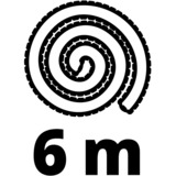 EINHELL PVC Hochdruckschlauch, 6 Meter schwarz, für TC-HP / TE-HP