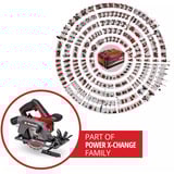 EINHELL Power X-Change Akku-Handkreissäge CG2400SV TE-CS 18/150-2 Li-Solo, 18Volt rot/schwarz, ohne Akku und Ladegerät