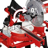EINHELL Zug-Kapp-und Gehrungssäge TC-SM 2531/2 U, Kapp- und Gehrungssäge rot/schwarz, 1.900 Watt