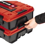 Einhell Systemkoffer E-Case S-F incl. dividers, Werkzeugkiste schwarz/rot, mit Trennelementen