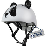 HUDORA Kinderhelm Pandy weiß/schwarz, Gr. 44-47