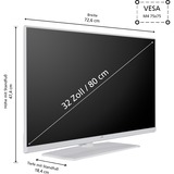 JVC LT-32VQF545A, QLED-Fernseher 80 cm (32 Zoll), schwarz, FullHD, Tripple Tuner, Smart TV, Android Betriebssystem