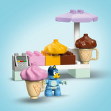 LEGO 10458 DUPLO Bluey Ausflug zur Eisdiele mit Bluey, Konstruktionsspielzeug 