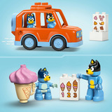 LEGO 10458 DUPLO Bluey Ausflug zur Eisdiele mit Bluey, Konstruktionsspielzeug 