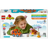 LEGO 10458 DUPLO Bluey Ausflug zur Eisdiele mit Bluey, Konstruktionsspielzeug 