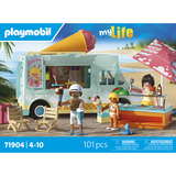 PLAYMOBIL 71904 myLife Ice Cream Truck mit Surfshop, Konstruktionsspielzeug 