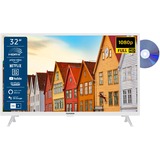 Telefunken XF32SN550SD-W, LED-Fernseher 80 cm (32 Zoll), weiß, FullHD, Triple Tuner, SmartTV, DVD-Spieler