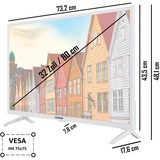 Telefunken XF32SN550SD-W, LED-Fernseher 80 cm (32 Zoll), weiß, FullHD, Triple Tuner, SmartTV, DVD-Spieler