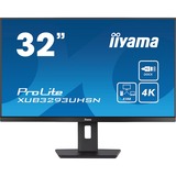 iiyama ProLite XUB3293UHSN-B5, LED-Monitor 80 cm (31.5 Zoll), schwarz, Ultra HD/4K, IPS, HDMI, DisplayPort, USB-C