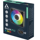 ARCTIC BioniX P12 A-RGB, Gehäuselüfter schwarz/weiß, 120 mm