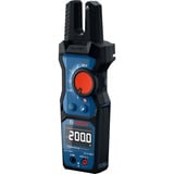 Bosch Professional Offene Strommesszange GFM 1000-15, Messgerät blau/schwarz, 2x Batterien, Tasche