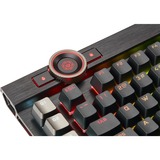 Corsair K100 RGB, Gaming-Tastatur schwarz, DE-Layout, Cherry MX RGB Speed Silver
