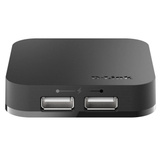 D-Link DUB-H4, USB-Hub schwarz, mit Netzteil