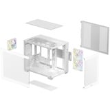  DeepCool CG330 3F WH, Tower-Gehäuse weiß, Panorama-Design