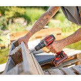 EINHELL E-Case Werkzeugkoffer Renovierung, 78-teilig, Werkzeug-Set schwarz/rot