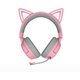 Razer Kraken Kitty V3 Pro Quartz, Gaming-Headset rosa/grau, Bluetooth, USB-Dongle, USB-Kabel